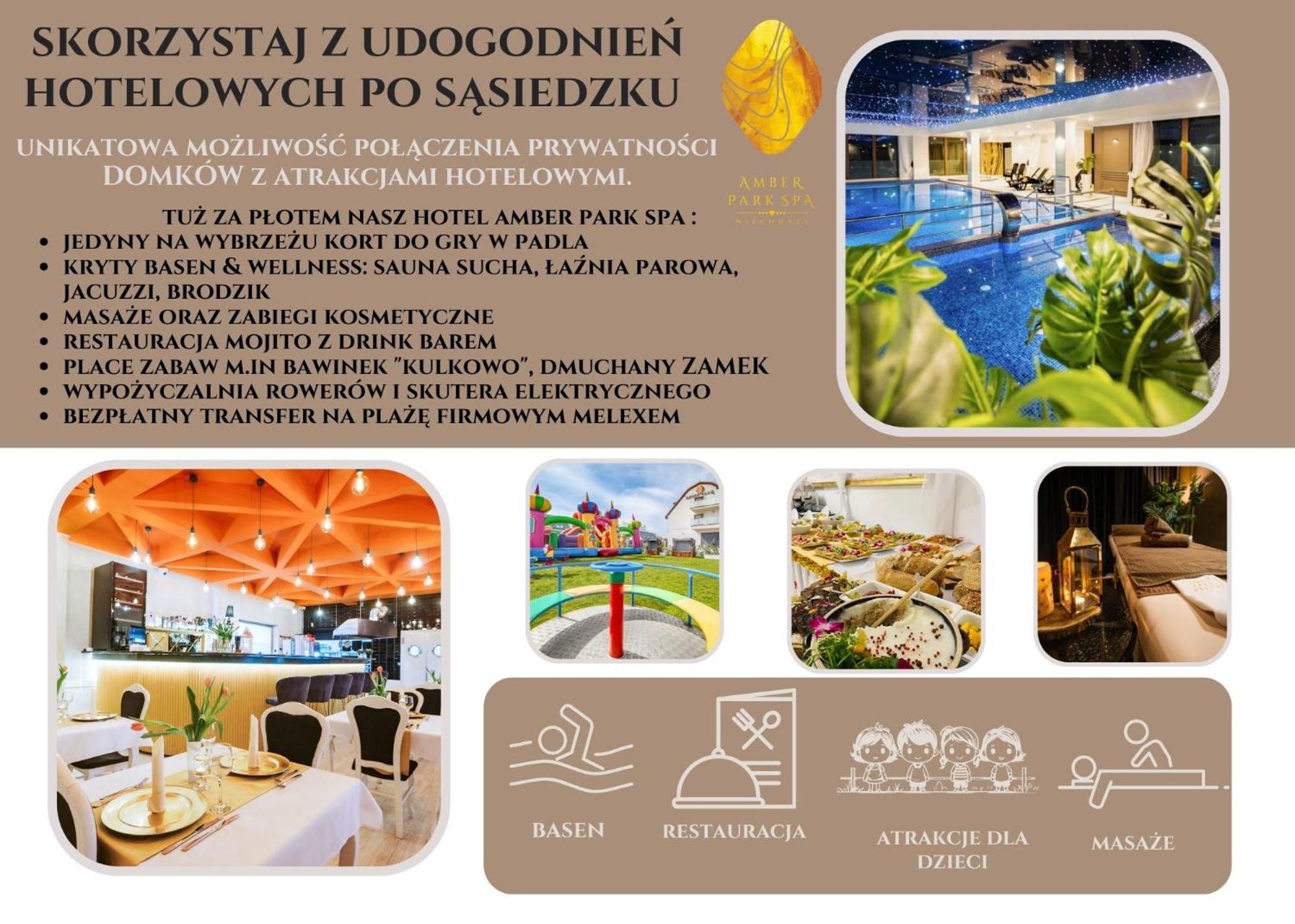 Olivina Park Spa - Domki Z Dostepem Do Krytego Basenu, Saun, Wyzywienia I Atrakcji Dla Dzieci Niechorze Exterior photo